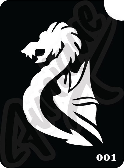 SET 8 Stencil บล็อกสติกเกอร์ รอยสักกากเพชร เพ้นท์กากเพชร กลิตเตอร์ Funique สติ๊กเกอร์ แบบลาย DIY งานประดิษฐ์