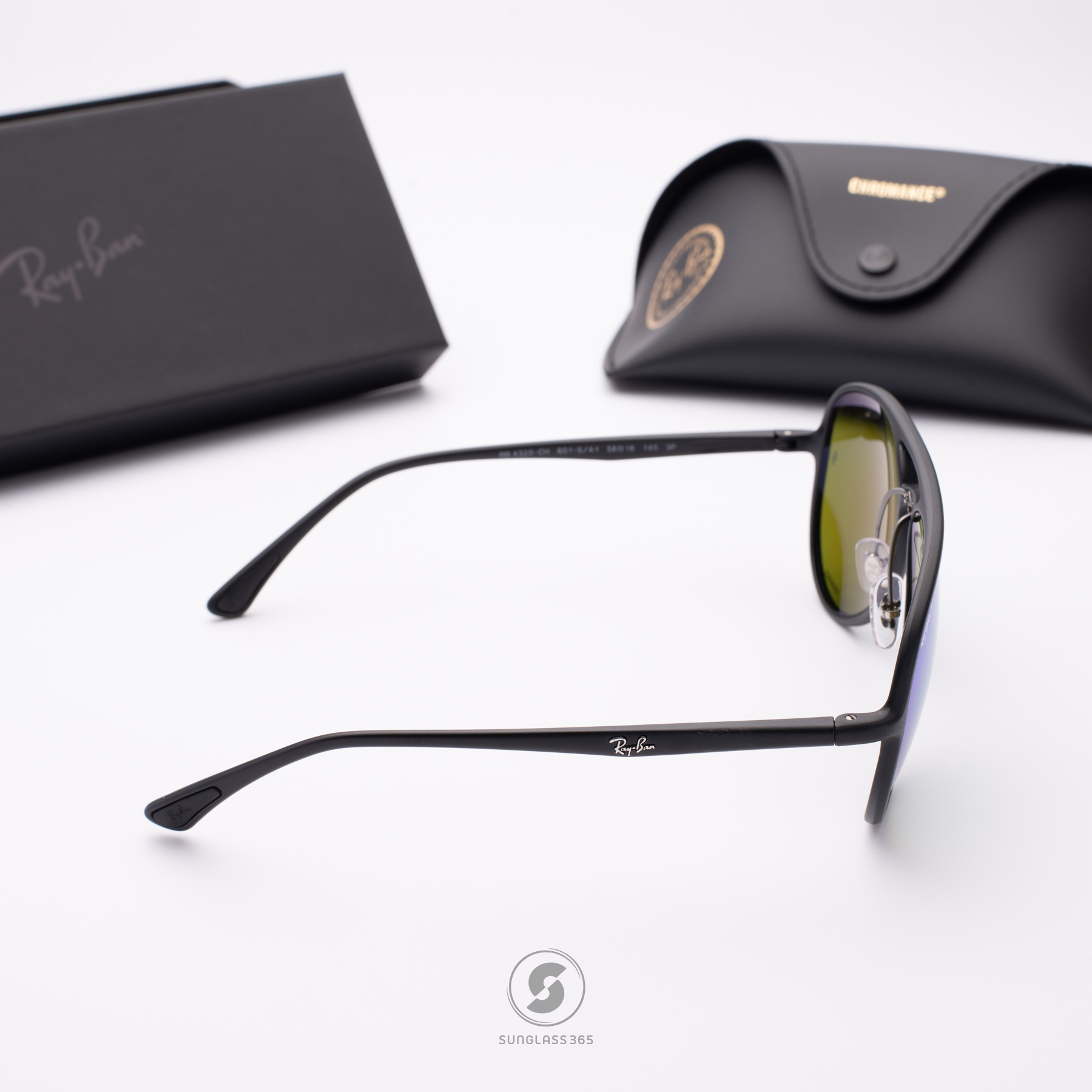 Ray-Ban RB4320CH 601SA1 Green Mirror Blue Polarized