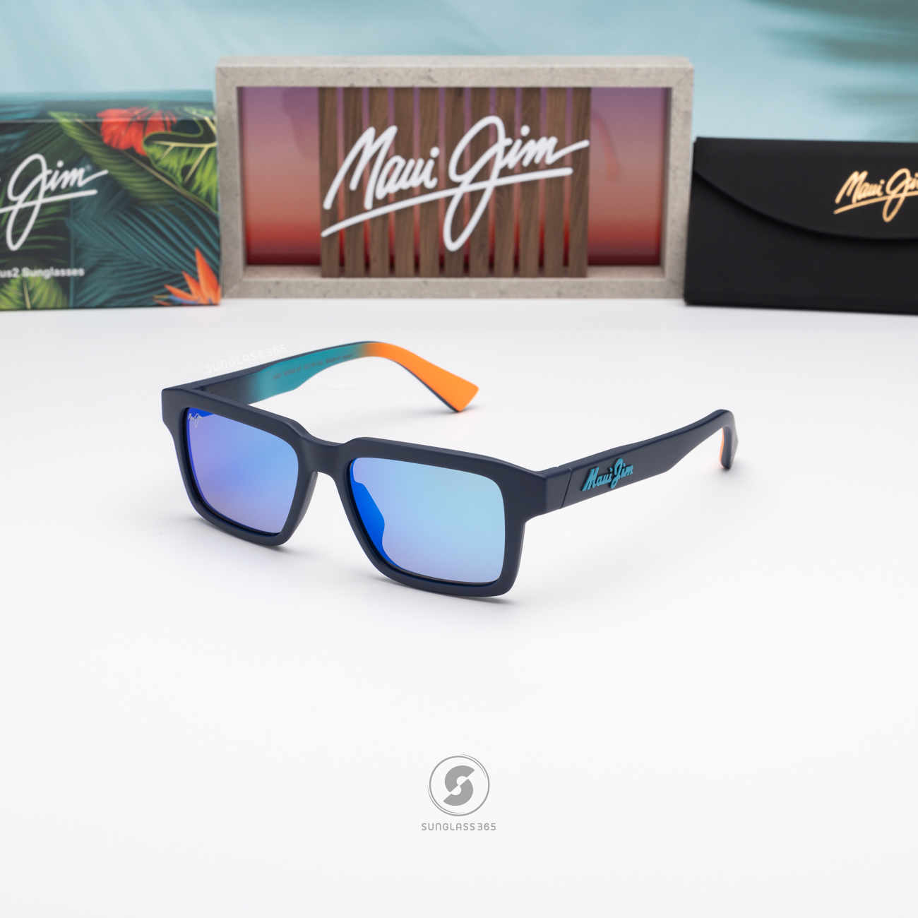 แว่นกันแดด Maui Jim KAHIKO MJ B635S 03 Blue Hawaii