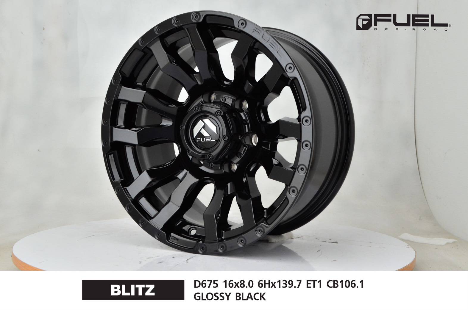 ล้อแม็ก USA. แท้ FUEL BLITZ D675 16x8 6x139.7 ET+1 ราคาพิเศษ