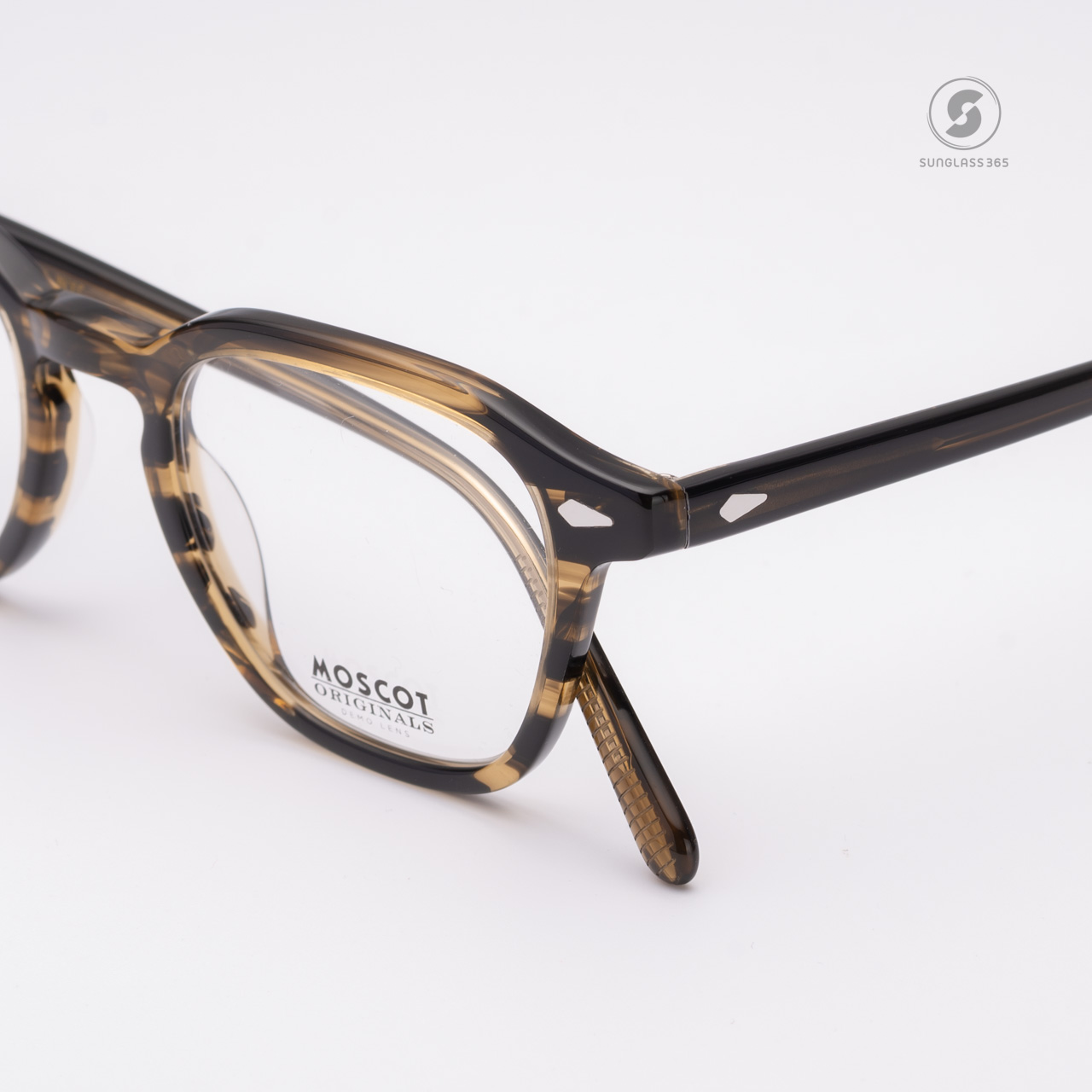 แว่นสายตา Moscot Vantz Brown Bamboo
