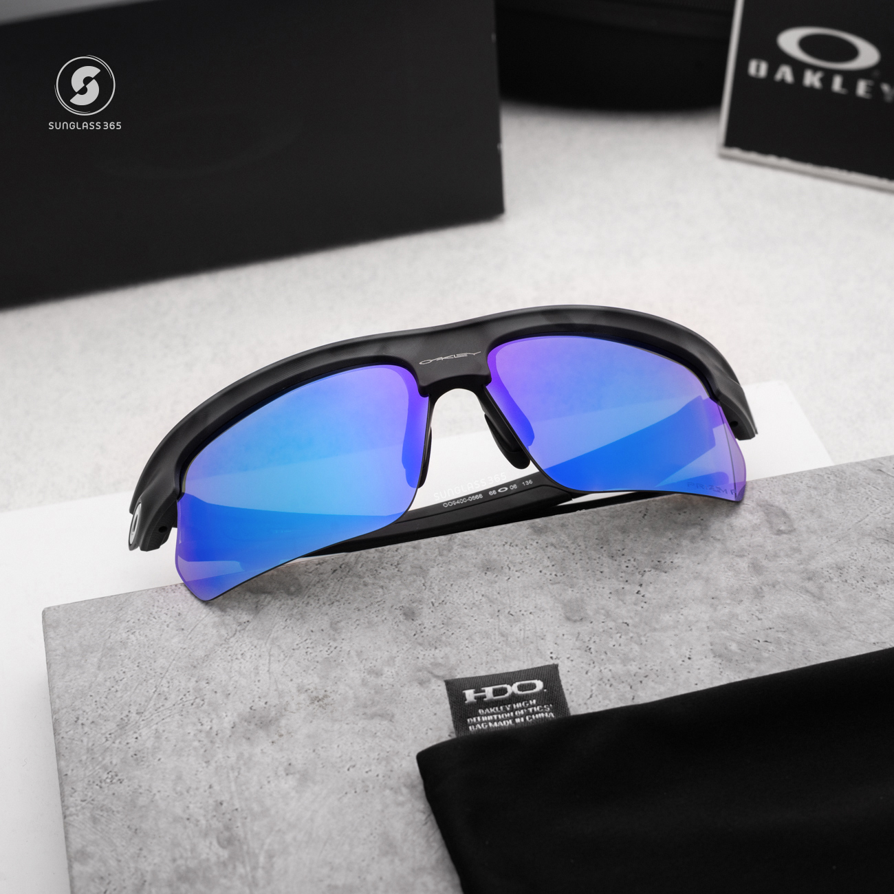 OAKLEY Bisphaera OO9400-05 Matte Grey Camo Prizm Sapphire Polarized