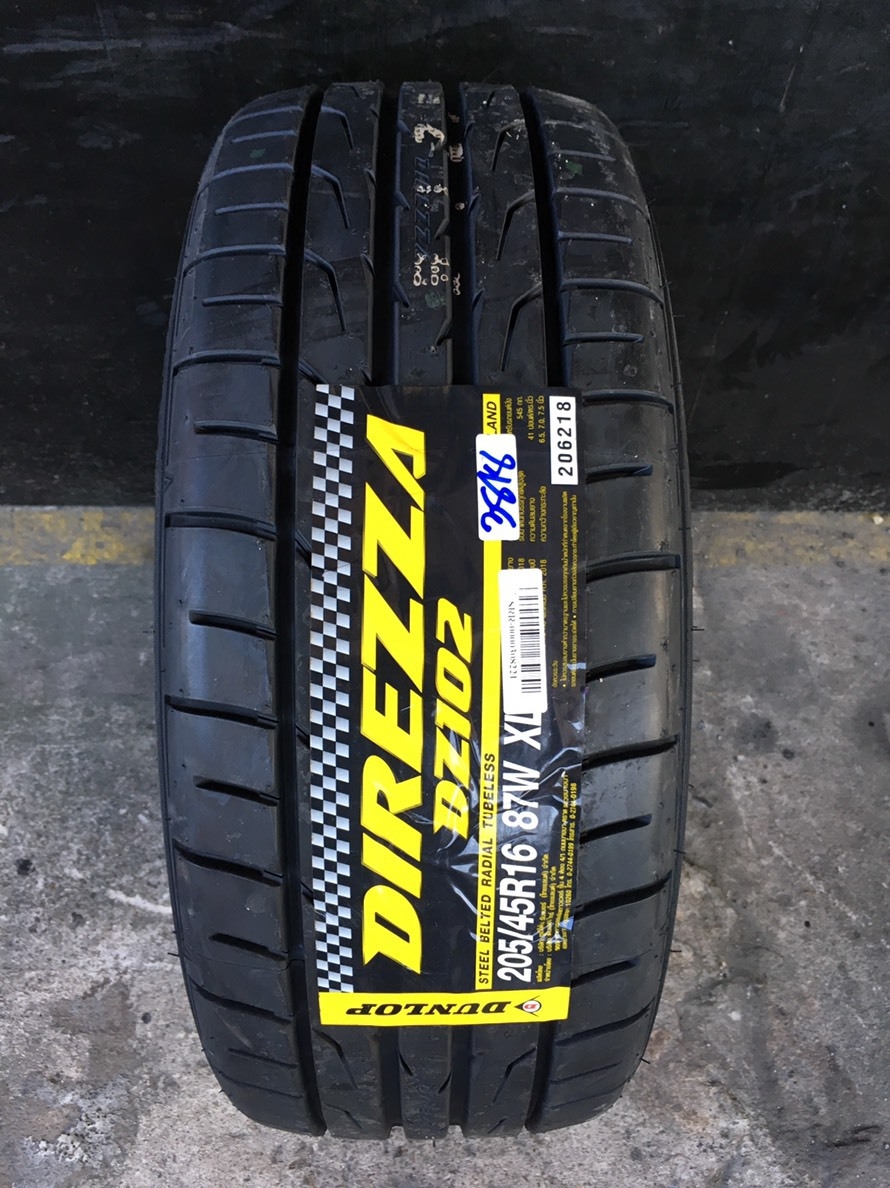 DUNLOP 205/45R16 DIREZZA DZ102 มาใหม่ ราคาพิเศษ