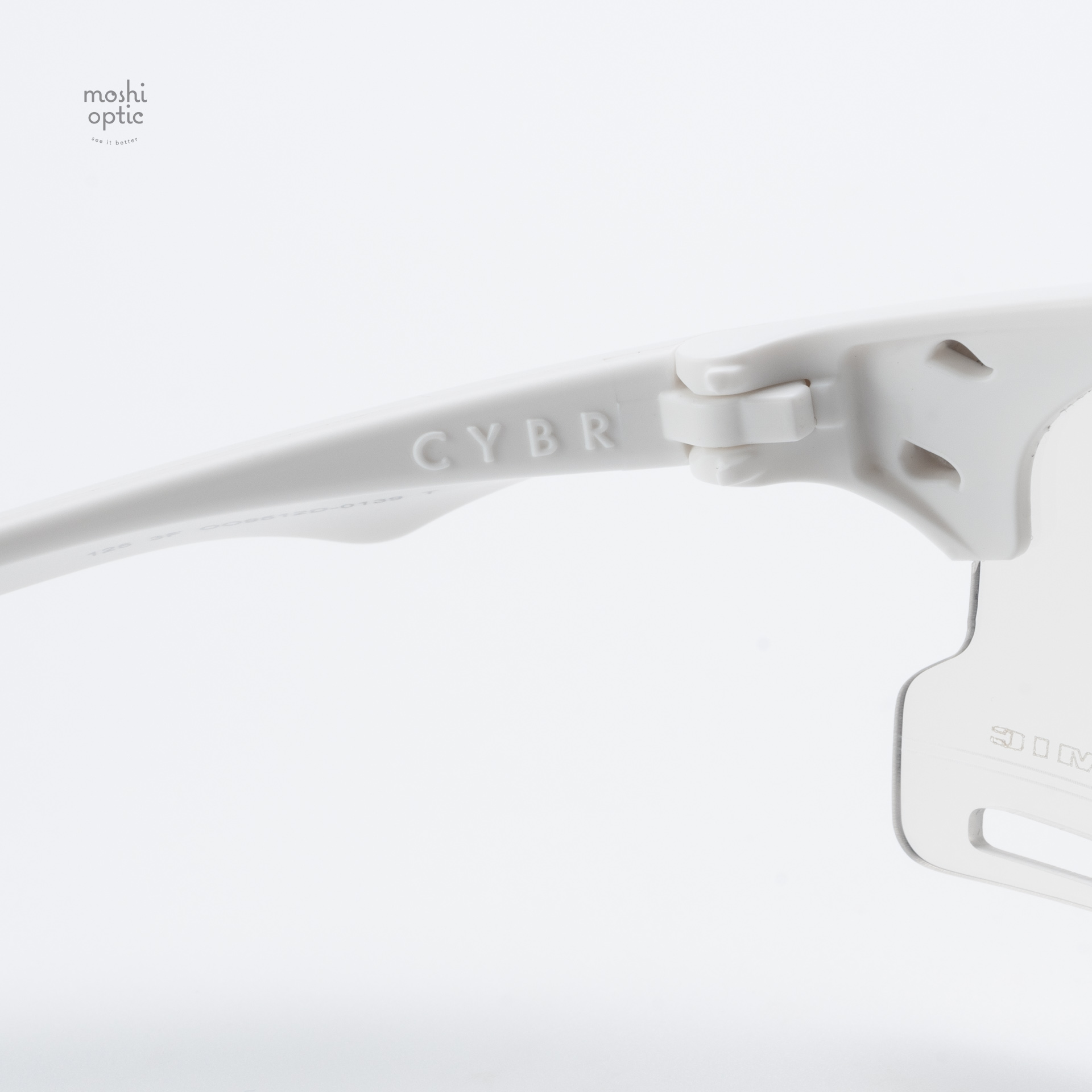 Oakley OO9512D-01 Cybr Zero Matte White Clear to Black Iridium Photochromic