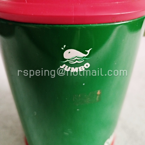 กระติกน้ำร้อนวินเทจ JUMBO SWEET MILANO 0.8 ลิตร ไส้แก้ว สีเขียว ฝาแดง