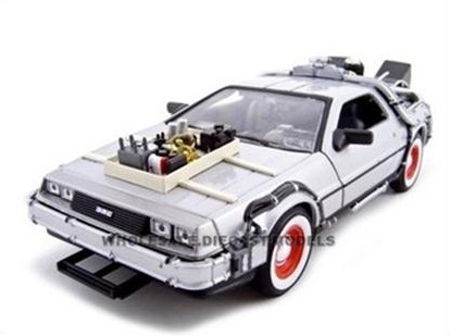 พรีออเดอร์ รถเหล็ก รถโมเดล US รถ DELOREAN "BACK TO THE FUTURE 3 time machine" สเกล 1:24
