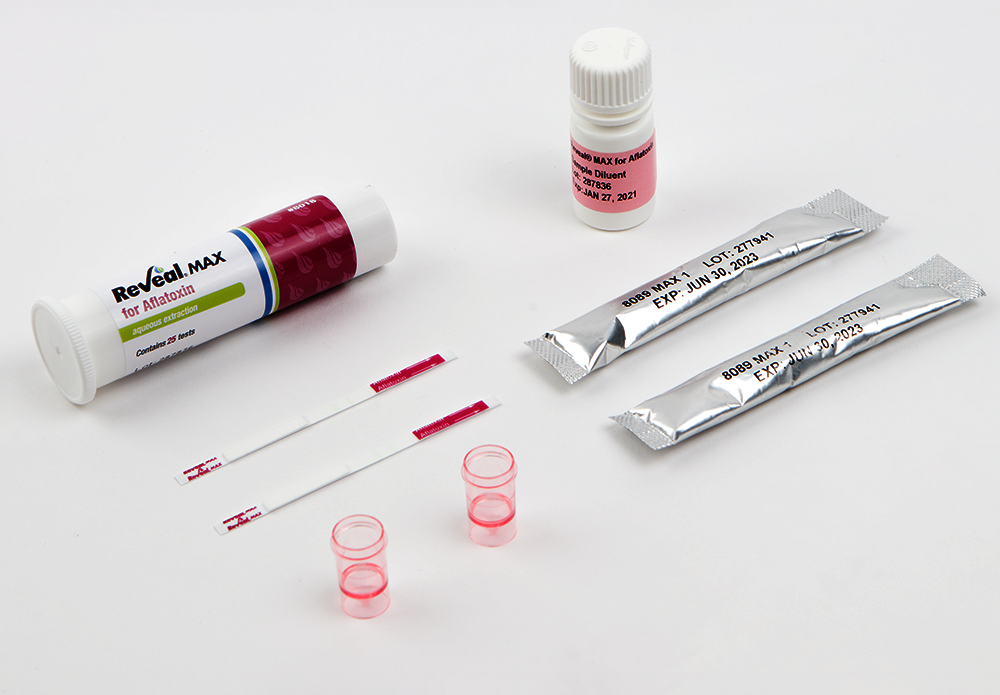 ชุดทดสอบสารพิษแอฟลาทอกซิน (Reveal MAX for Aflatoxin) แบบน้ำกลั่น