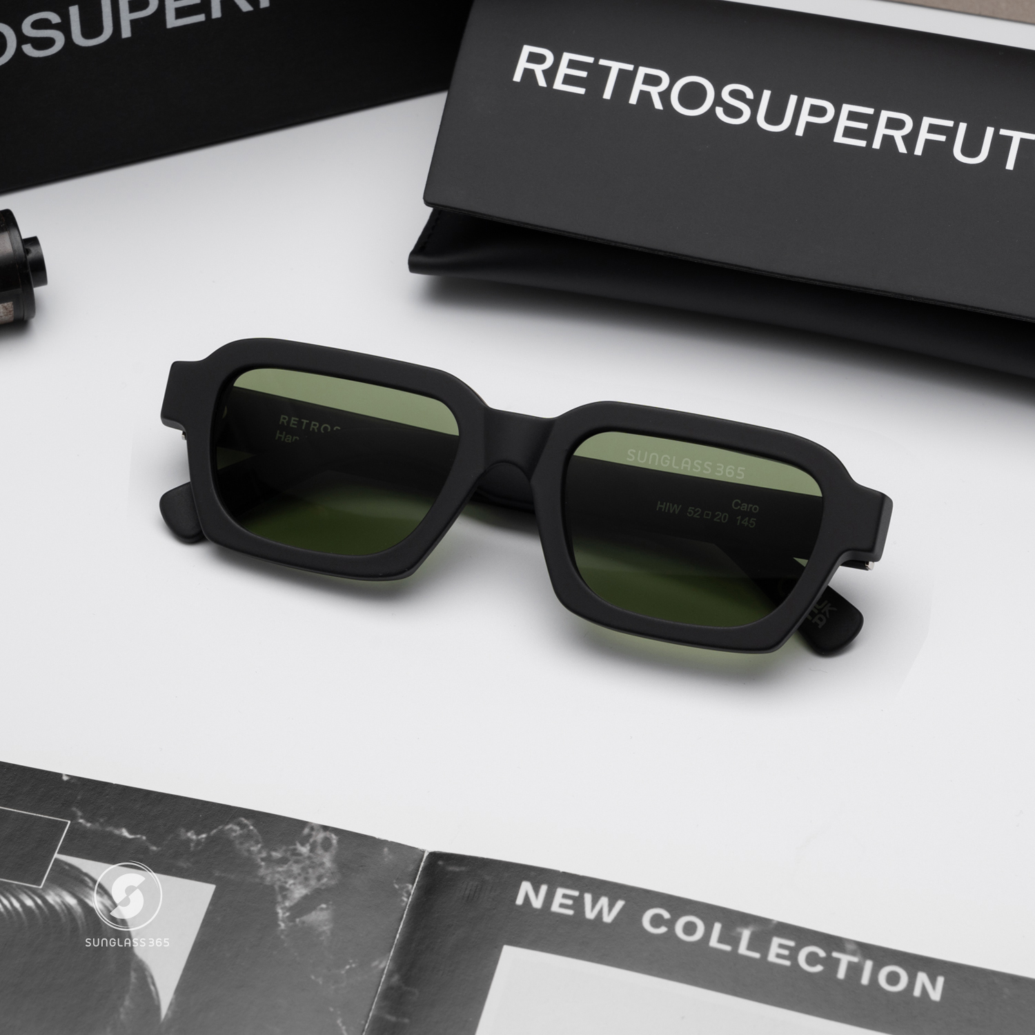 แว่นกันแดด SUPER SP HIW Caro Black Matte