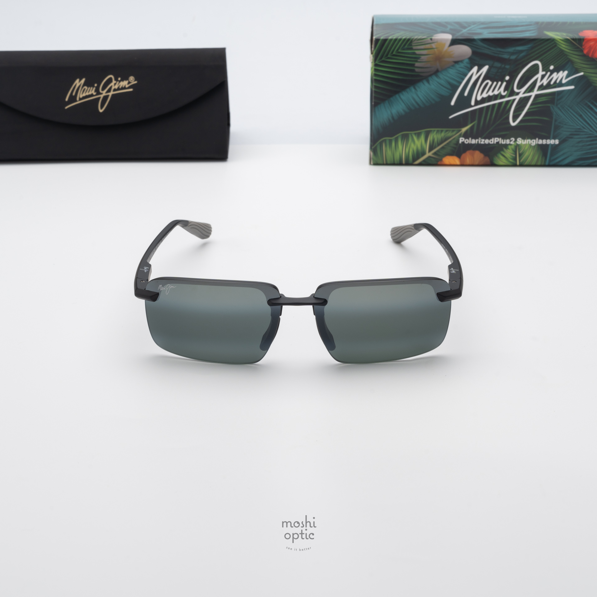 แว่นกันแดด Maui Jim LAULIMA MJ AF656 02A Neutral Grey