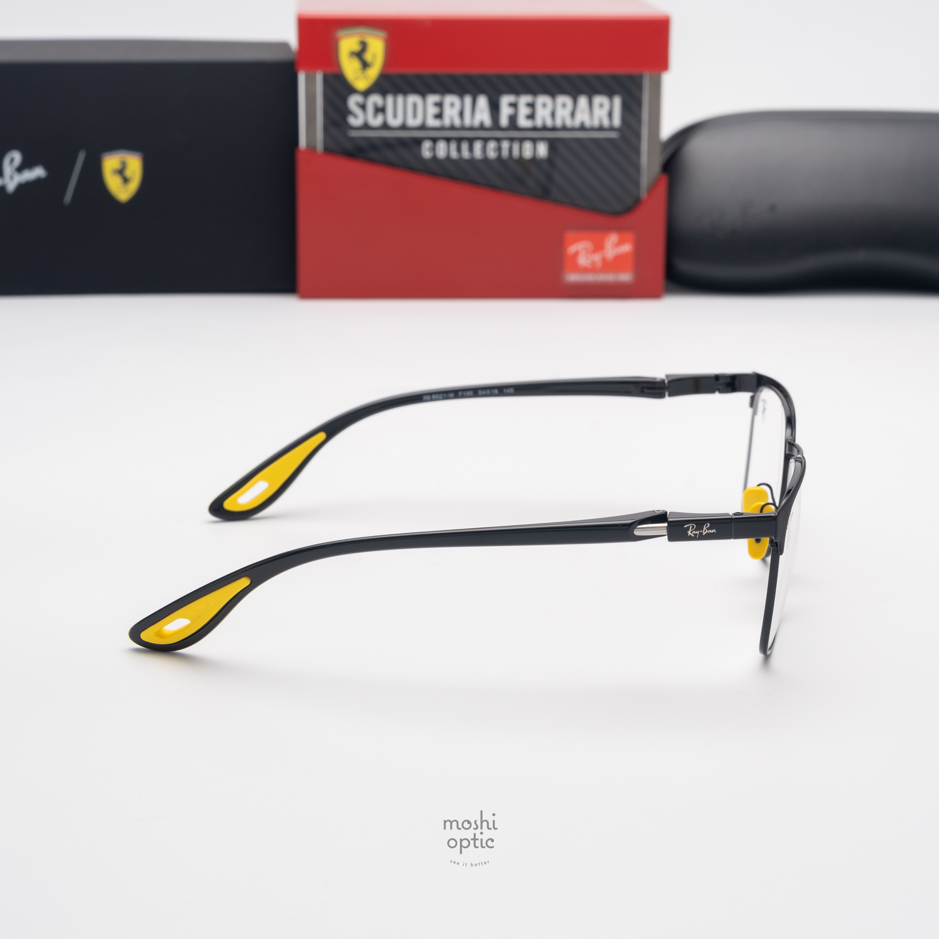 Ray-Ban Ferrari Collection RX6621M F130 Matte Black on Black