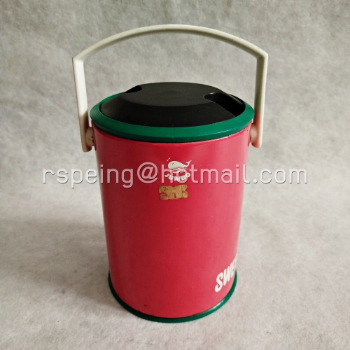 กระติกน้ำร้อนวินเทจ JUMBO SWEET MILANO 0.8 ลิตร ไส้แก้ว สีเขียว ฝาดำขอบเขียว