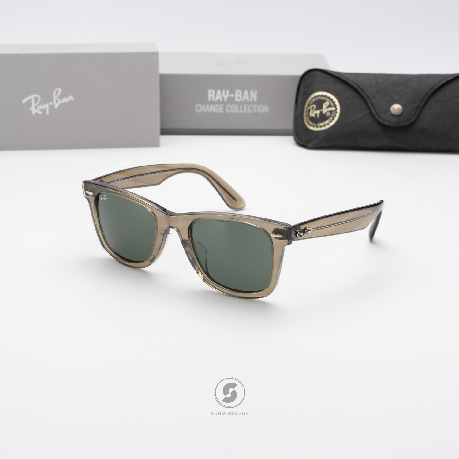 Ray Ban Wayfarer Change Collection RB2140F 138731 Photo Striped Grey