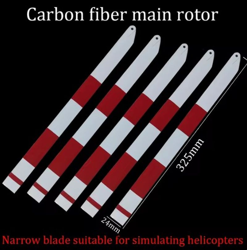 Scale Blade Carbon Fiber 325mm. 5 blade