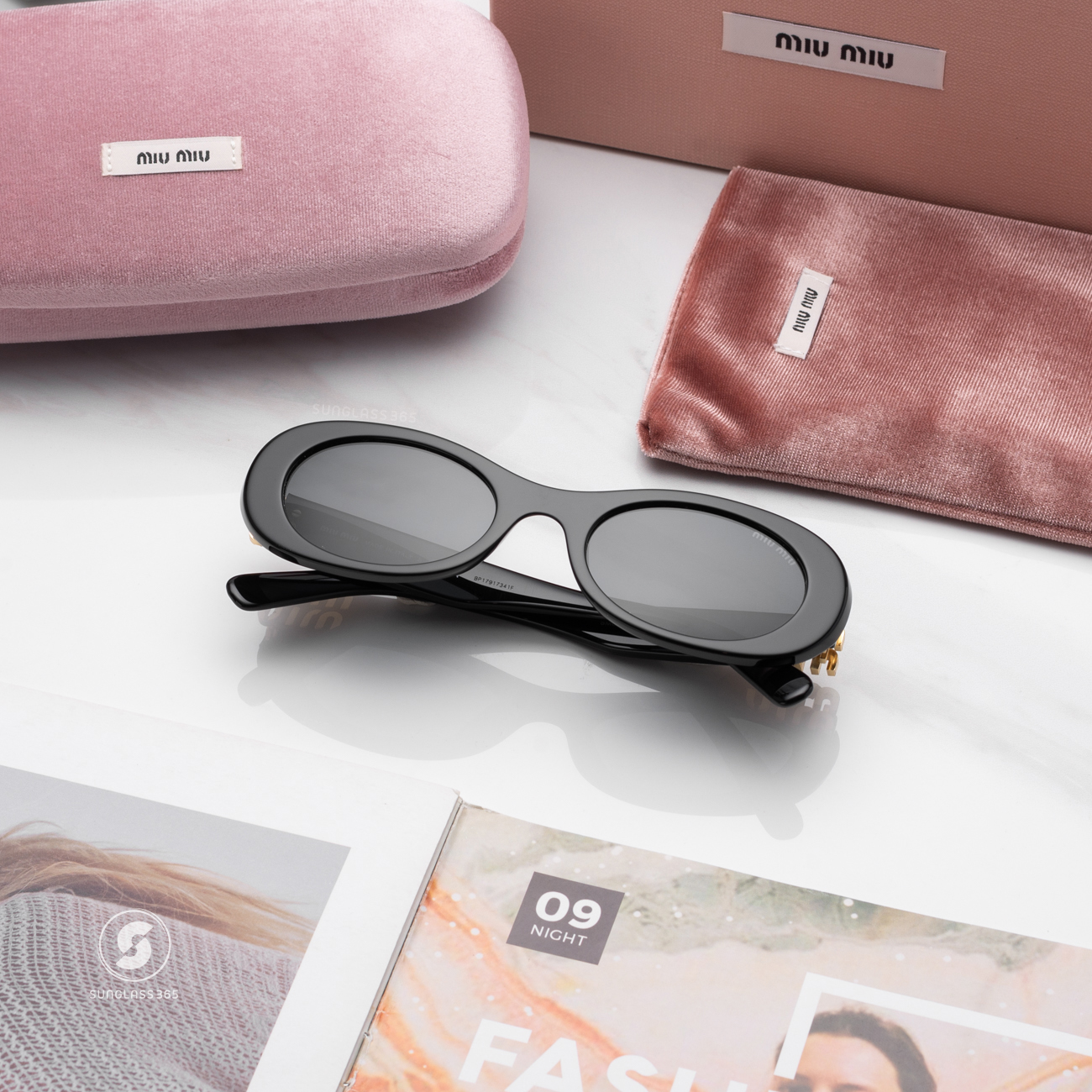 แว่นกันแดด Miu Miu MU06ZS 1AB5S0