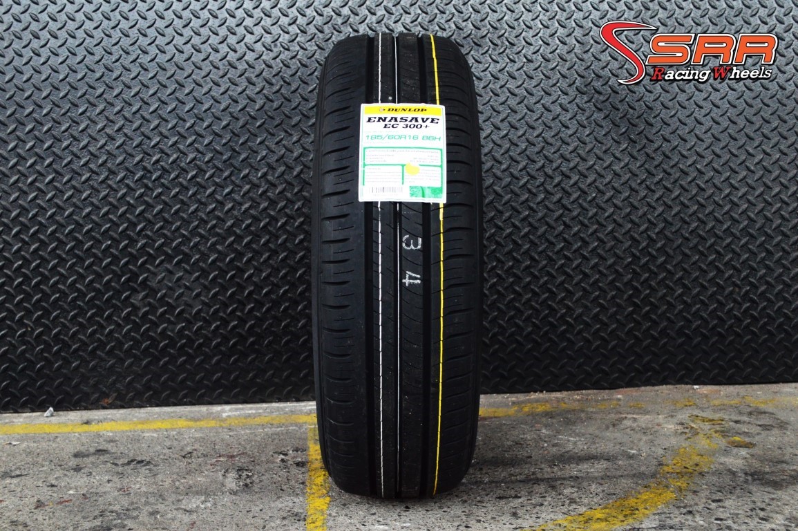 DUNLOP EC300 PLUS 185/60-16 ซื้อ2แถม2 ใส่ มาสด้า2