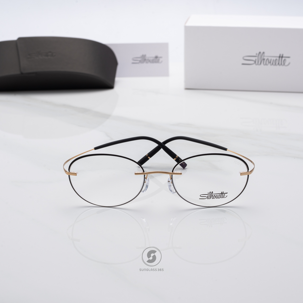 กรอบแว่น Silhouette TMA - The Icon. Accent Rings 5518/FZ 7531