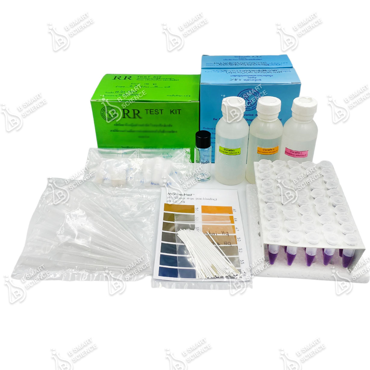 ชุดทดสอบยาปฏิชีวนะและสารต้านจุลชีพตกค้างในเนื้อสัตว์ RR Test kit