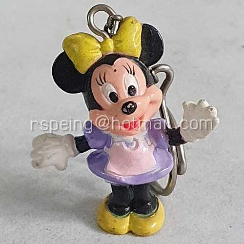 พวงกุญแจพลาสติก Minnie Mouse ทักทาย