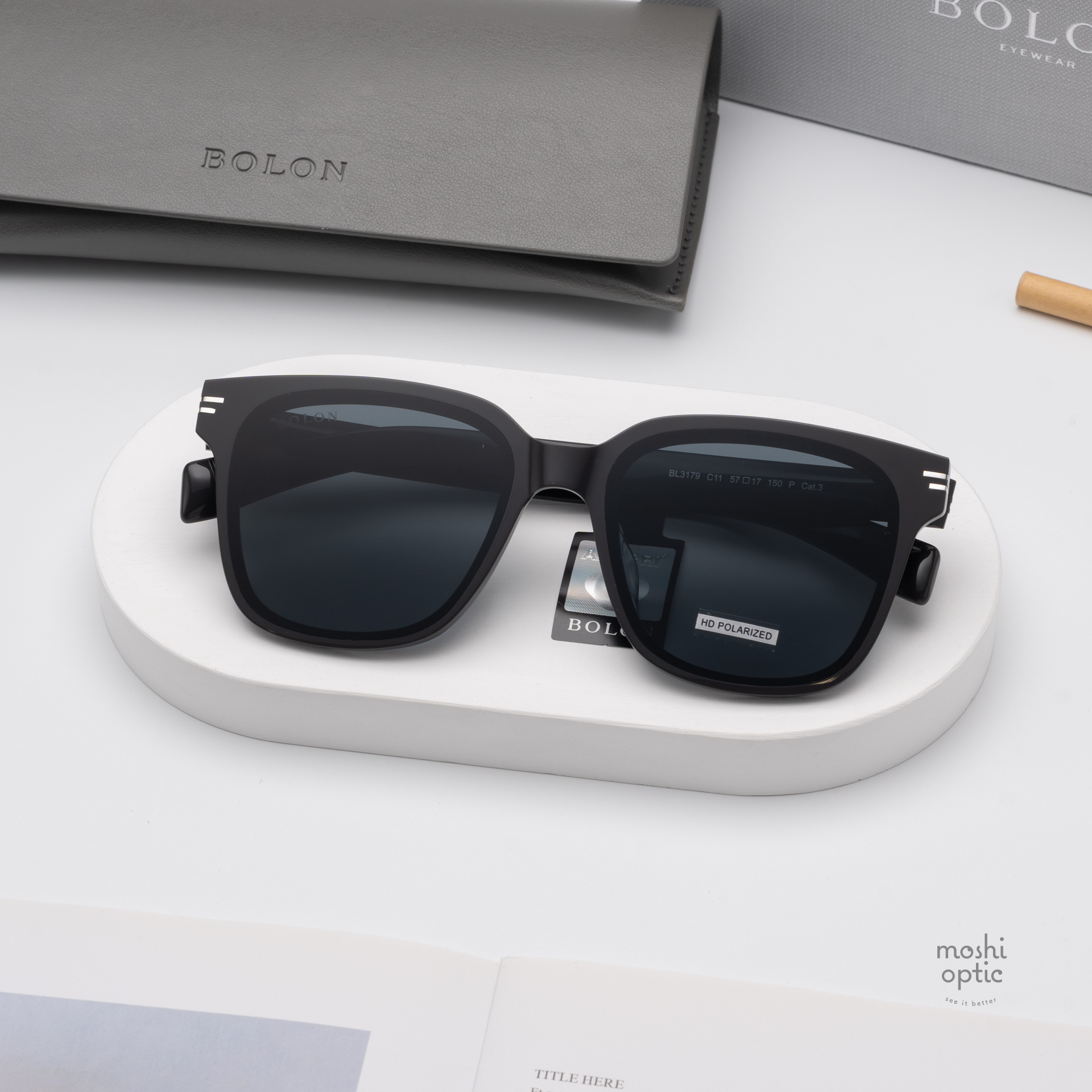 แว่นกันแดด BOLON รุ่น BL3179 Ximen C11 Dark Grey
