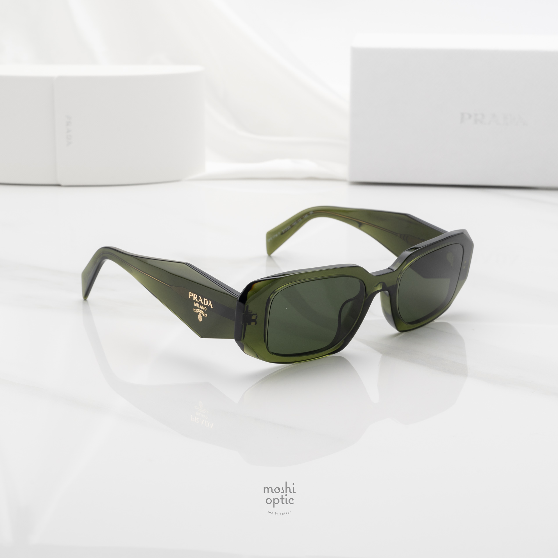 PRADA Symbole PR17WSF 19Z1I0 Transparent Bottle