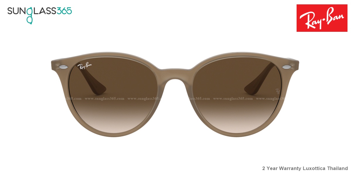 Ray-Ban Round RB4305F 616613 Brown Gradient Dark Brown