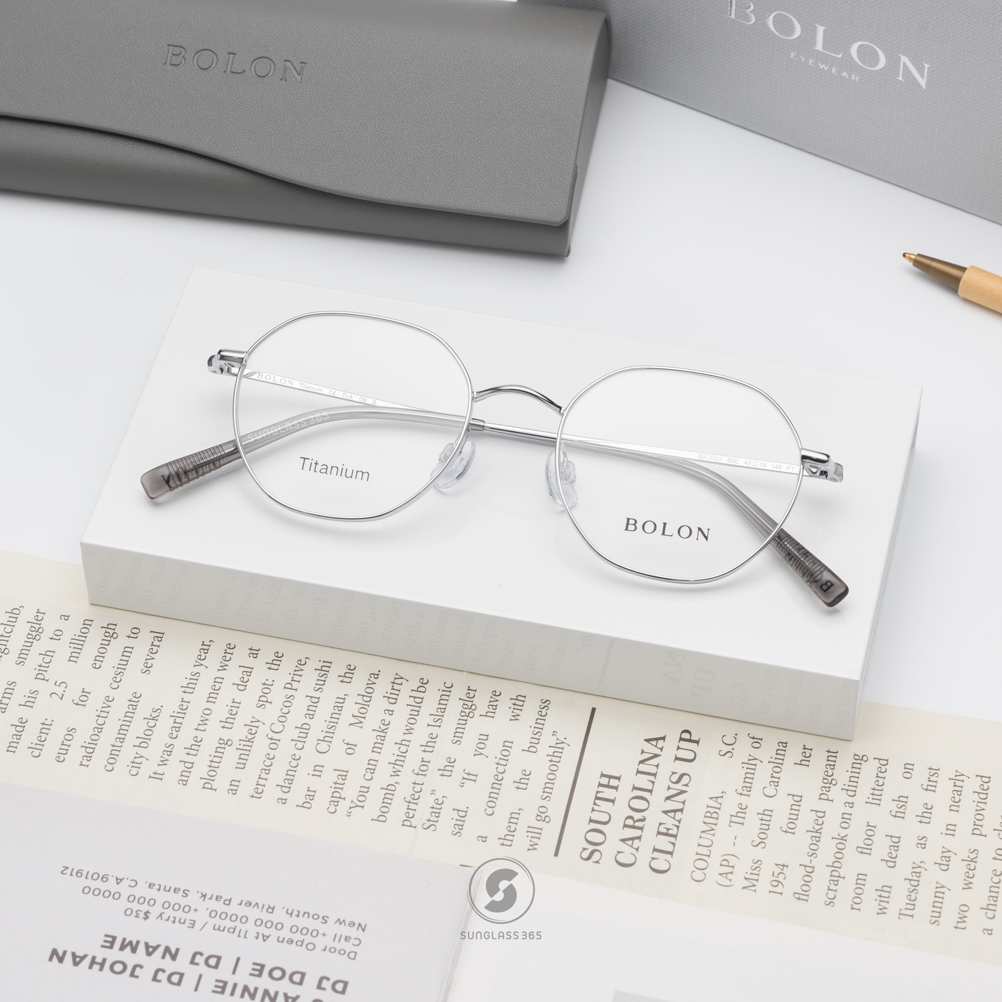แว่นสายตา BOLON รุ่น Casablanca BA7003 B90 Silver