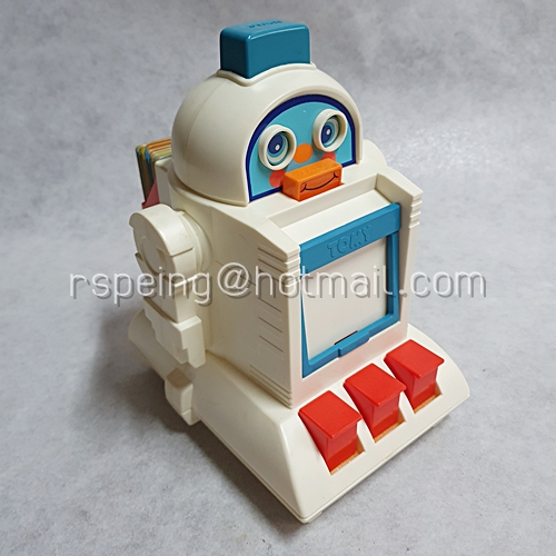 ของเล่นวินเทจ ปี 1986 โทมี่ หุ่นยนต์ช่วยสอนพูดได้ 1986 Tomy Talking Tutor Robot