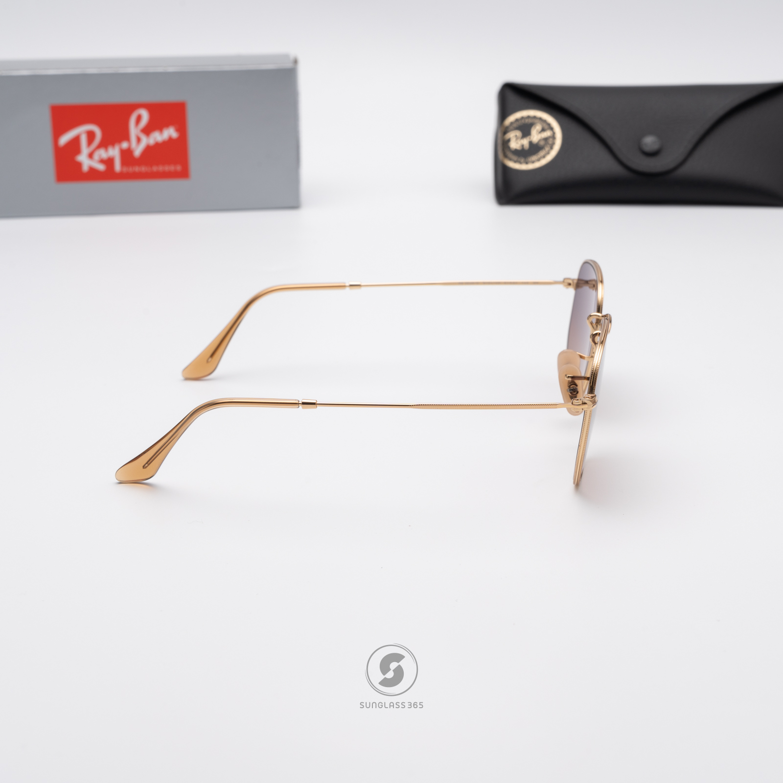 RayBan RB3548N 912443 Hexagonal Brown Gradient Grey