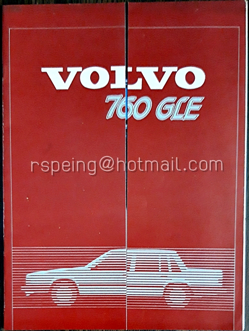 โบรชัวร์รถ VOLVO 760 GLE