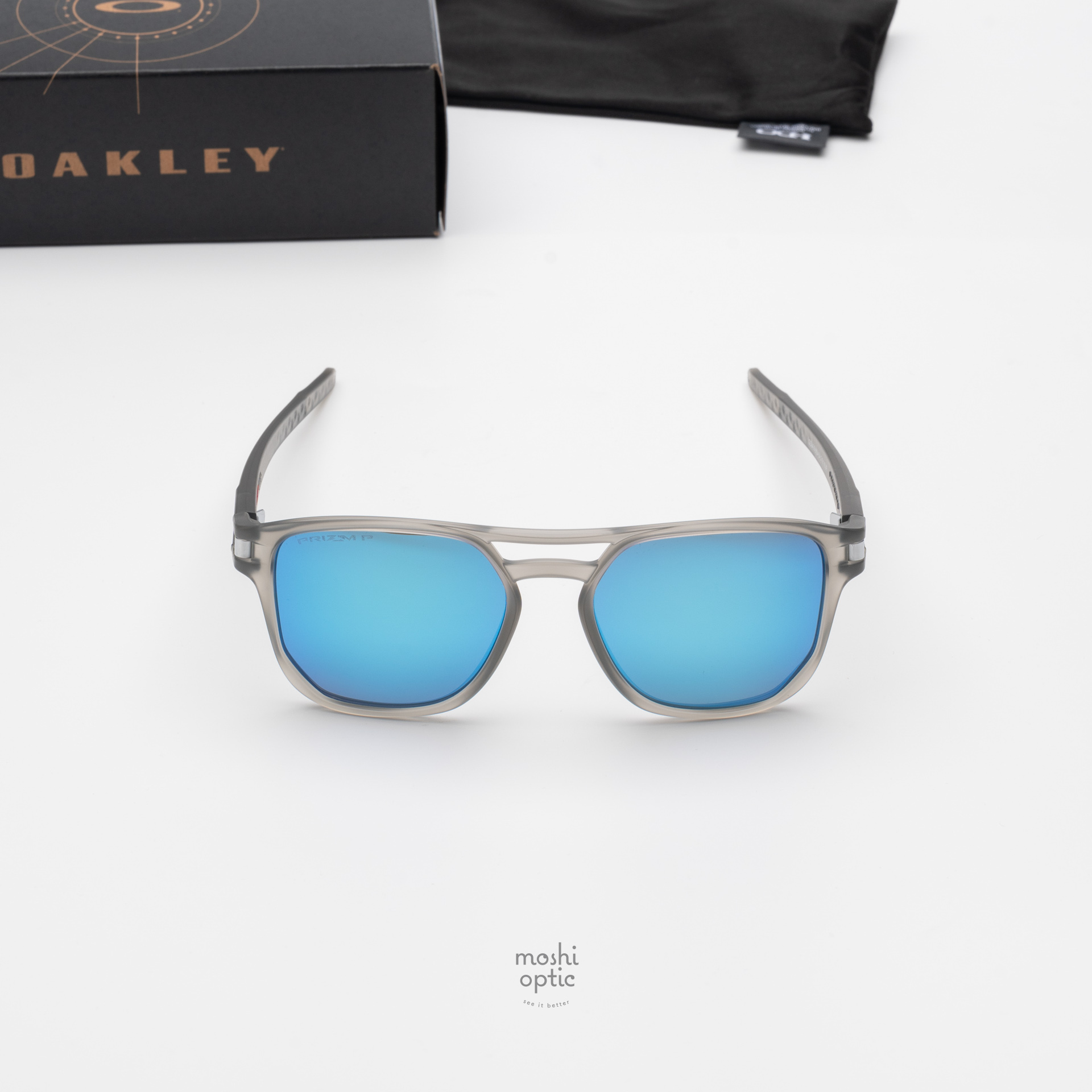 OAKLEY Latch Beta OO9436-06 Matte Grey Ink Prizm Sapphire Polarzied
