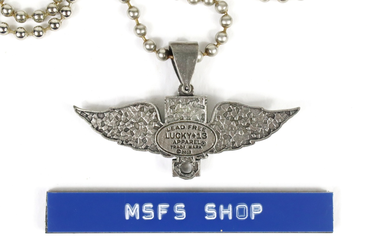 สร้อยโลหะ LUCKY 13 Winged Piston Necklace - มือสอง