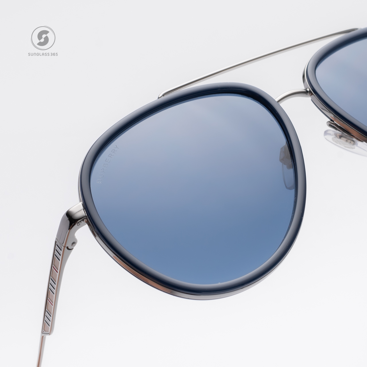 BURBERRY OLIVER BE3125 100380 Gunmetal Dark Blue