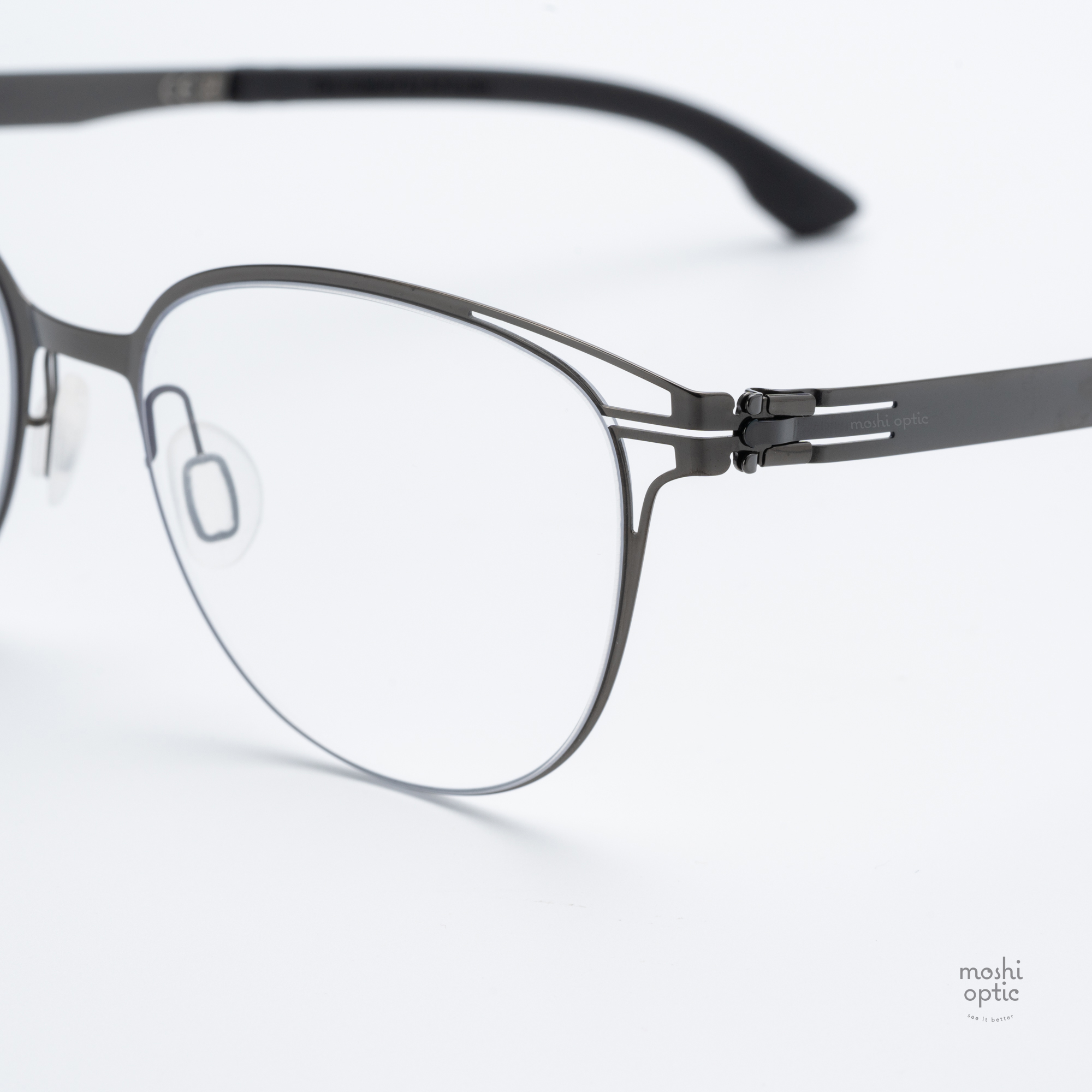 กรอบแว่น IC BERLIN Kiki Gunmetal