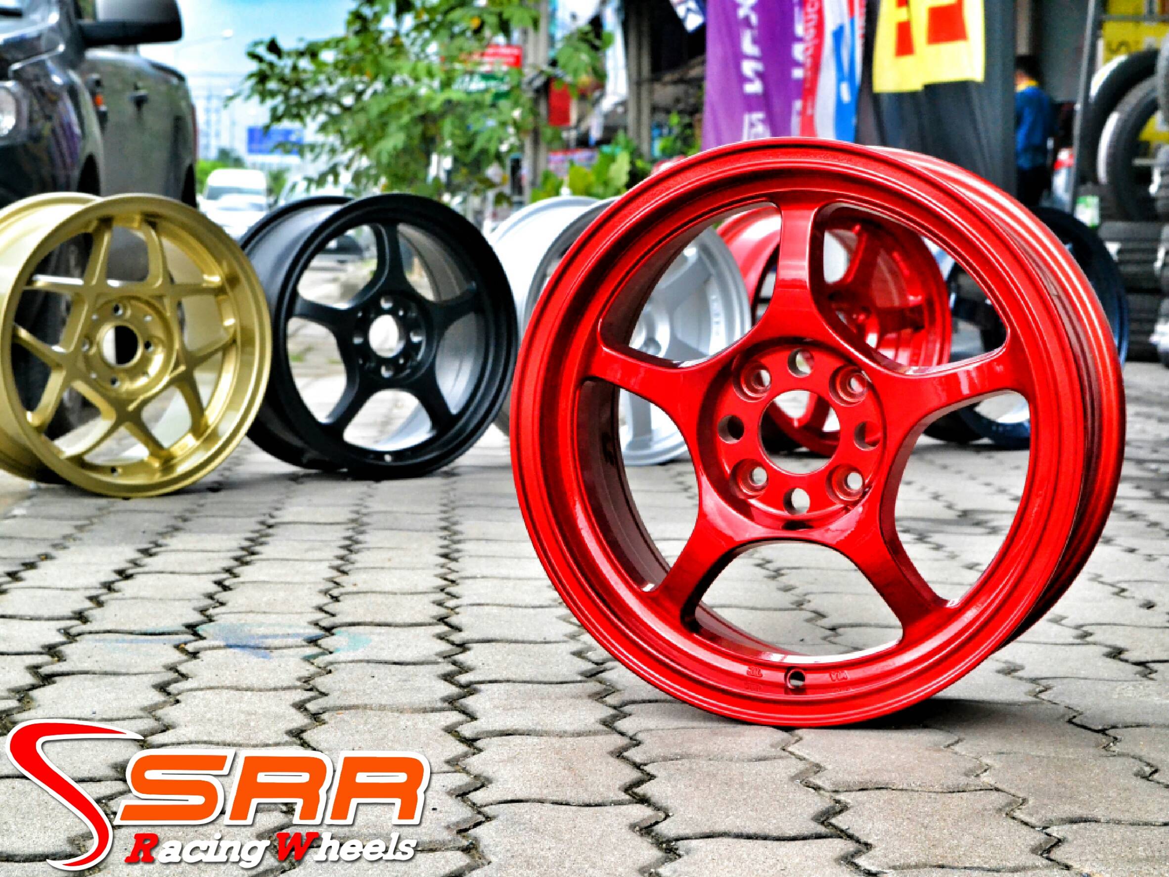 GRAMLIGHT 57C ขอบ15 พร้อมยาง DUNLOP LM704 พร้อมยางราคาพิเศษ