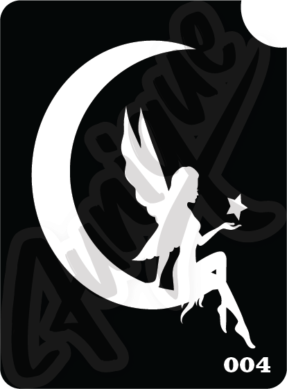 SET 8 Stencil บล็อกสติกเกอร์ รอยสักกากเพชร เพ้นท์กากเพชร กลิตเตอร์ Funique สติ๊กเกอร์ แบบลาย DIY งานประดิษฐ์