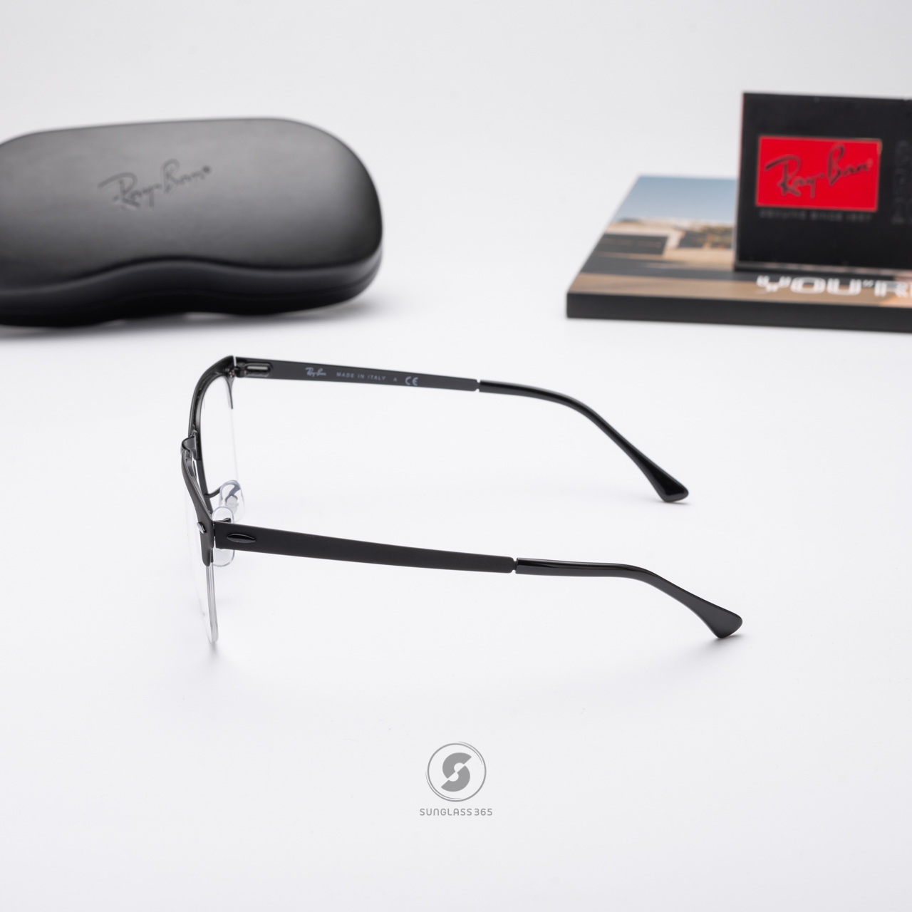 Ray-Ban Clubmaster Metal RX3716VM 2904 Black On Top Matte Black