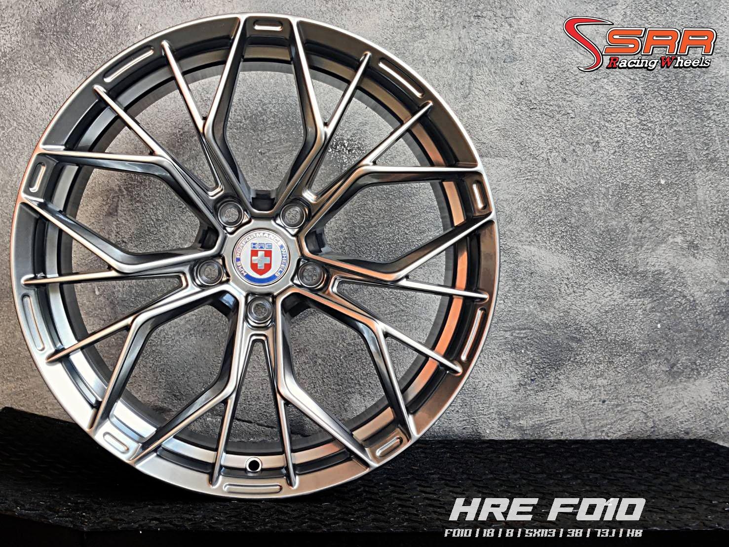HRE : F010 18X8 5X113 38 HB (ไฮเปอร์แบล็ก)