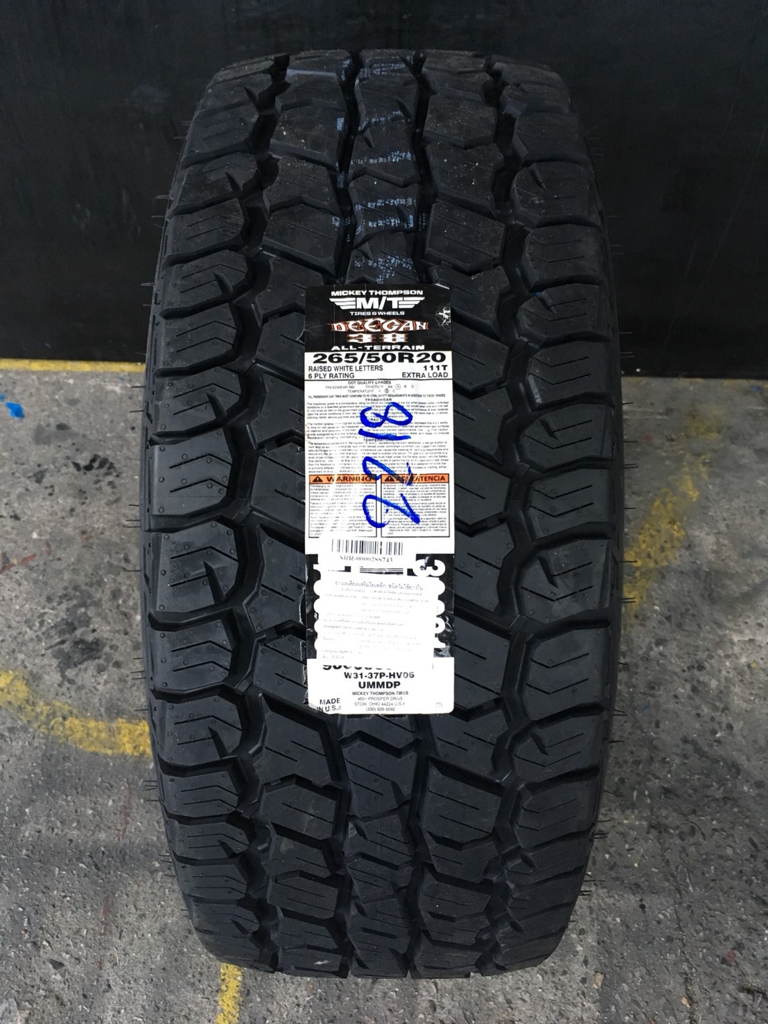 MICKEY THOMPSON DEEGAN 38 AT 265/50-20 เส้น 8500 ปกติ 11000 ปี18