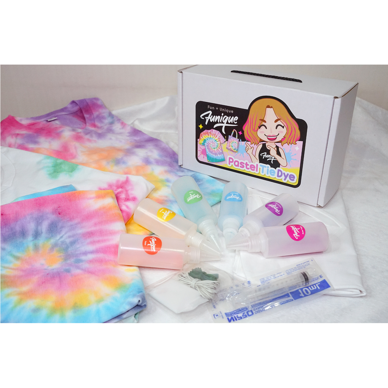 ชุดมัดย้อมพาสเทล Pastel Tie Dye ออกแบบเสื้อผ้า สีหวานสดใส ตามจิตนาการ