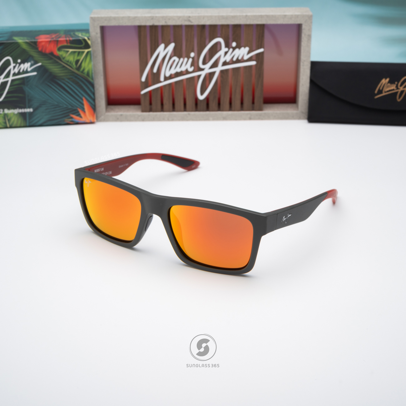 แว่นกันแดด Maui Jim The Flats MJ RM897 04 Hawaii Lava