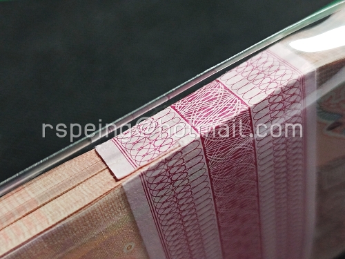 ธนบัตรหมุนเวียน ยุครัชกาลที่ 9 ธนบัตรแบบ 15 ชนิดราคา 100 บาท รุ่น 2 (หลังเลิกทาส มีแถบฟอยล์) ยกแหนบ 9Aท 0317346/9Aท 0317556