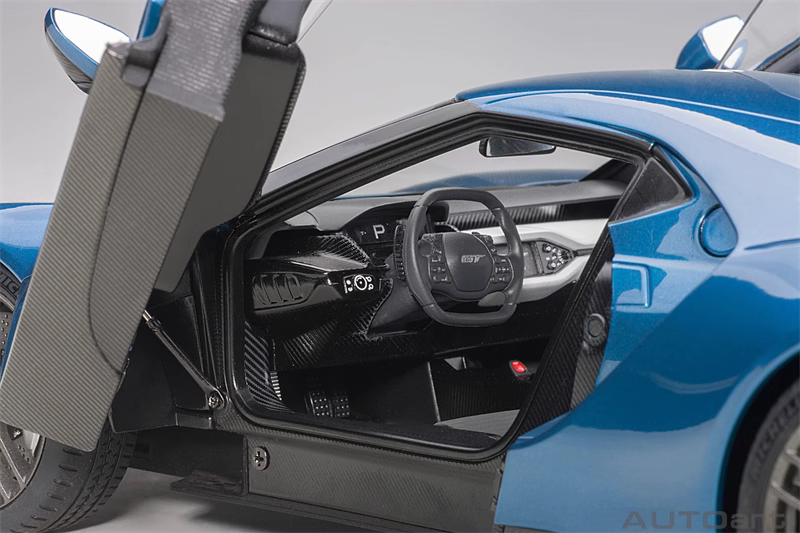 พรีออเดอร์ โมเดลรถ โมเดลรถยนต์ Autoart Ford GT 2015 น้ำเงิน 7