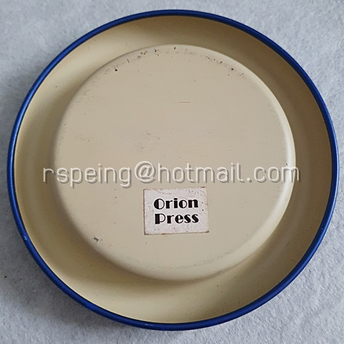 จานรองแก้วอลูมิเนียม American Police สีน้ำเงินลายดาว ของ Orion Press