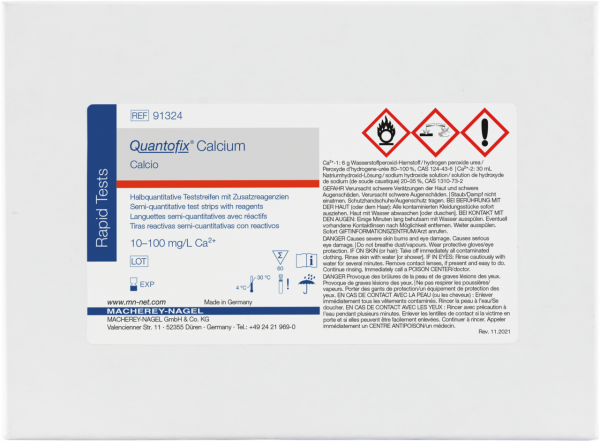 QUANTOFIX® Calcium /60 91324 กระดาษทดสอบแคลเซียม
