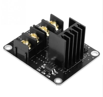 25A Black Heated Bed Power Module Expansion Board Hot Bed MOS Tube for 3D Printer