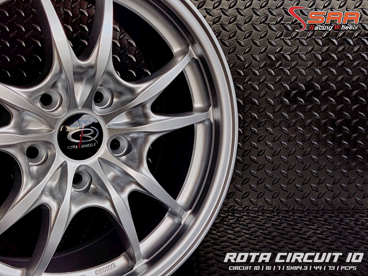 CIRCUIT-10 16X7 5X114.3 44 PCPS (ซิลเวอร์)