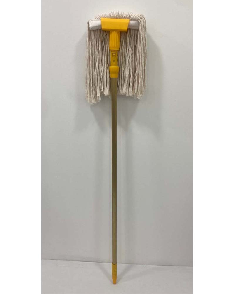 ชุดหัวไม้ถูพื้นฟรีไซส์ ผ้า 8 นิ้ว สีเหลือง