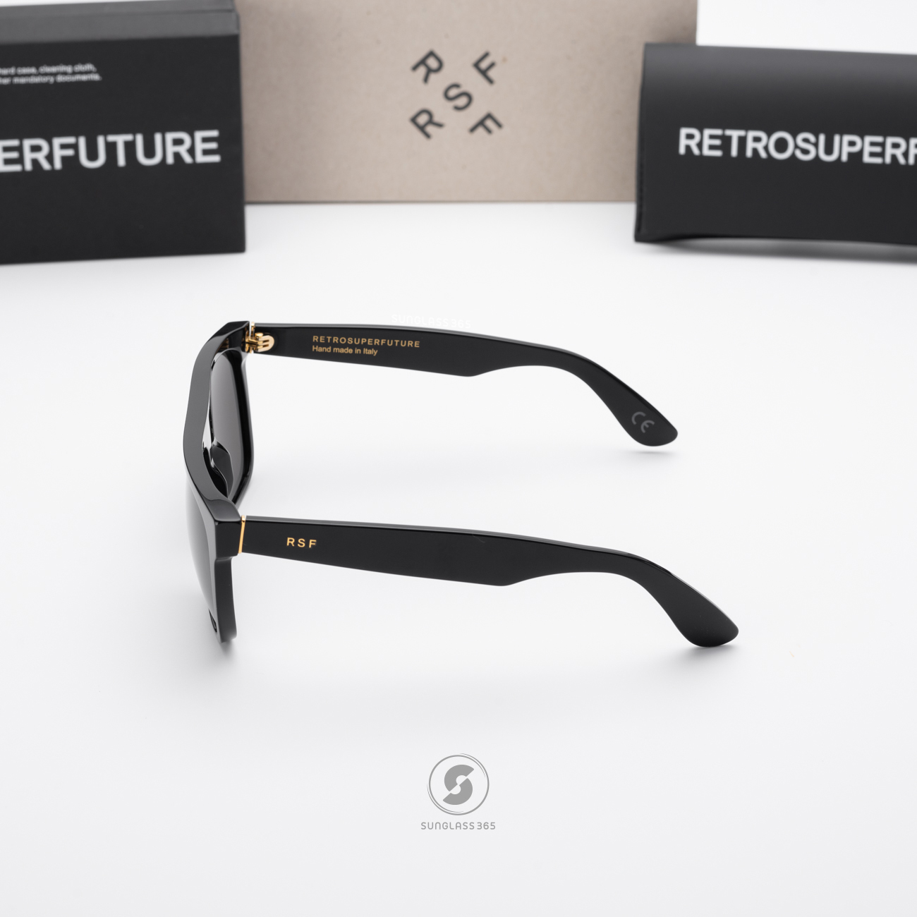 แว่นกันแดด SUPER SP FZQ SP Flat Top Black