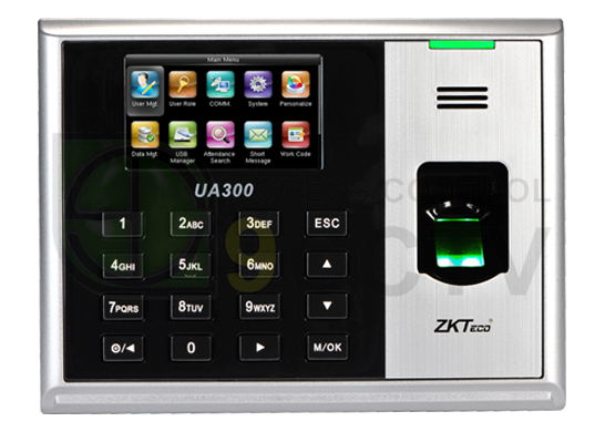 เครื่องสแกนลายนิ้วมือ ยี่ห้อ ZK Teco รุ่น UA300+RFID บันทึกเวลาทำงาน