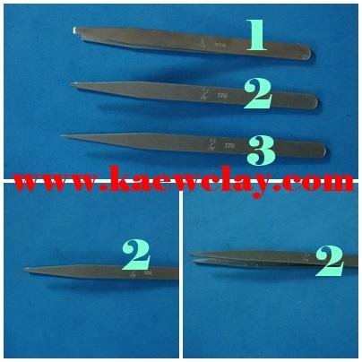 ปากคีบปลายมน,ปลายแหลม(ธรรมดา)(Steel clamp end of Round)